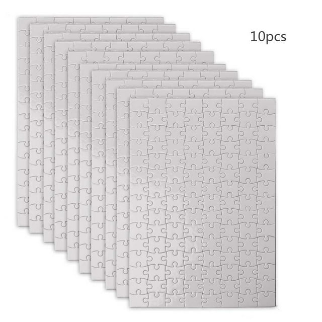 10 Packs Jigsaw Puzzles A4 A5 Sublimation Blanks Puzzles DIY Heat Transfer Craft