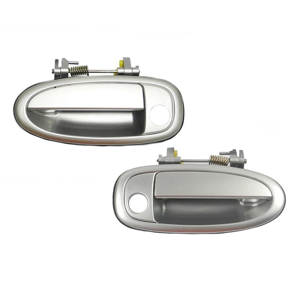 CF Advance For 95-99 Toyota Avalon Front Left and Right Outside Door Handle Pair Set of 2PCS 1C8 Silver Metallic  1995 1996 1997 1998 1999