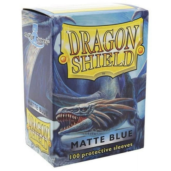 Arcane Tinmen ATM11003 Dragon Shield Card Sleeves, Matte Blue - 100 Count