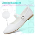 thumbnail image 4 of FUTINA Mary Jane Shoes(White US8), 4 of 5