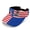 American Flag, variant on Breathable Sports Sun Visor Hats for Fishing Running, Polyester Fabric Adjustable Sun Visor Cap, Colorful Turtle Pattern