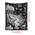thumbnail image 3 of OCCOA DIY Coloring Blanket Kit with 24 Washable Markers Forest Scenery Doodle Throw for Adults Home Art Activity Gift Xmas Present, B, 3 of 7