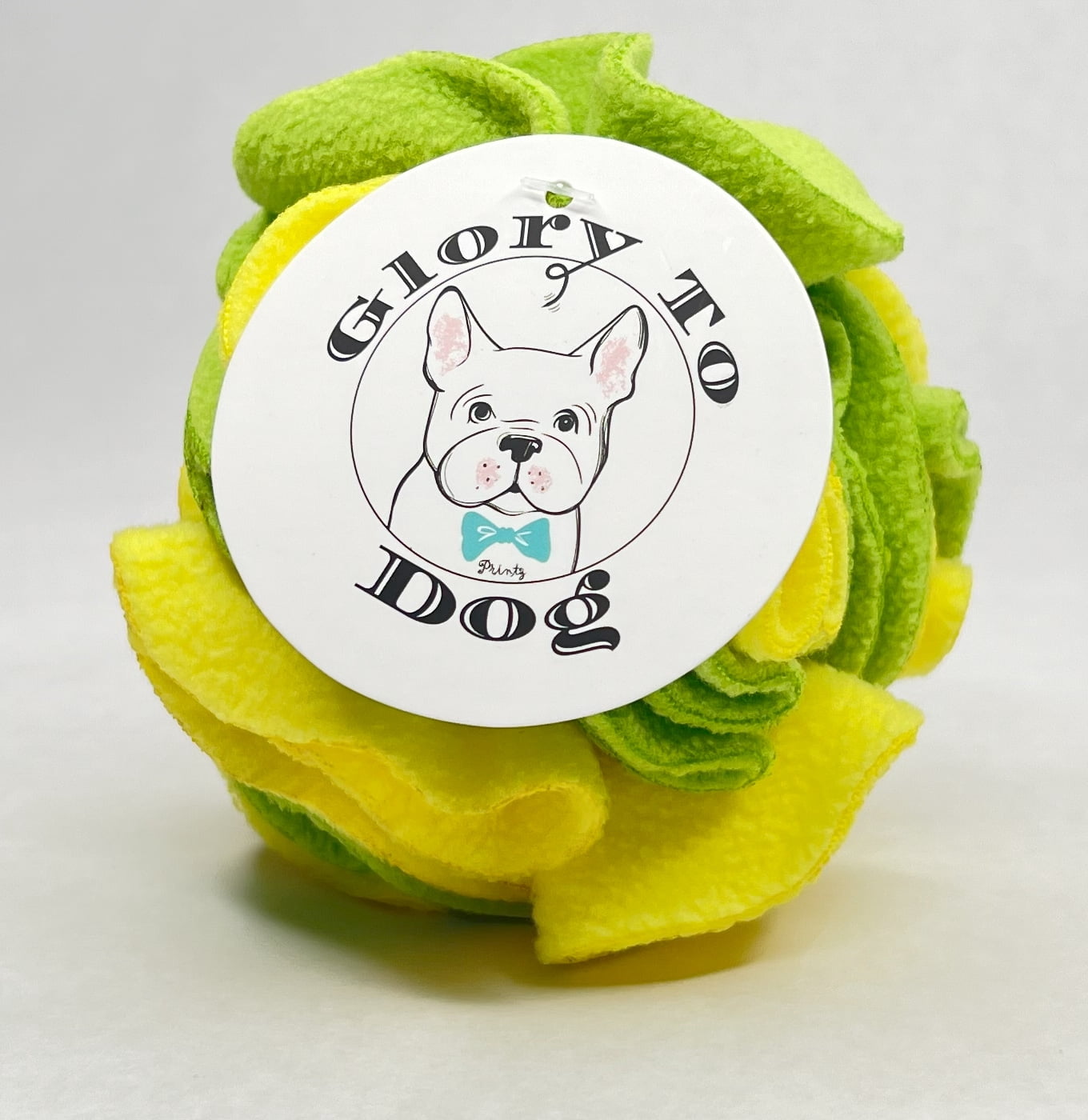 Lemon Lime Snuffle Interactive Foraging Dog Puzzle Ball Toy for Puppy and Adult