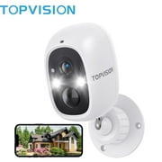 TOPVISION D30 2K Wireless Outdoor Surveillance Camera, 2 Channels, 3 MP, with Accessories