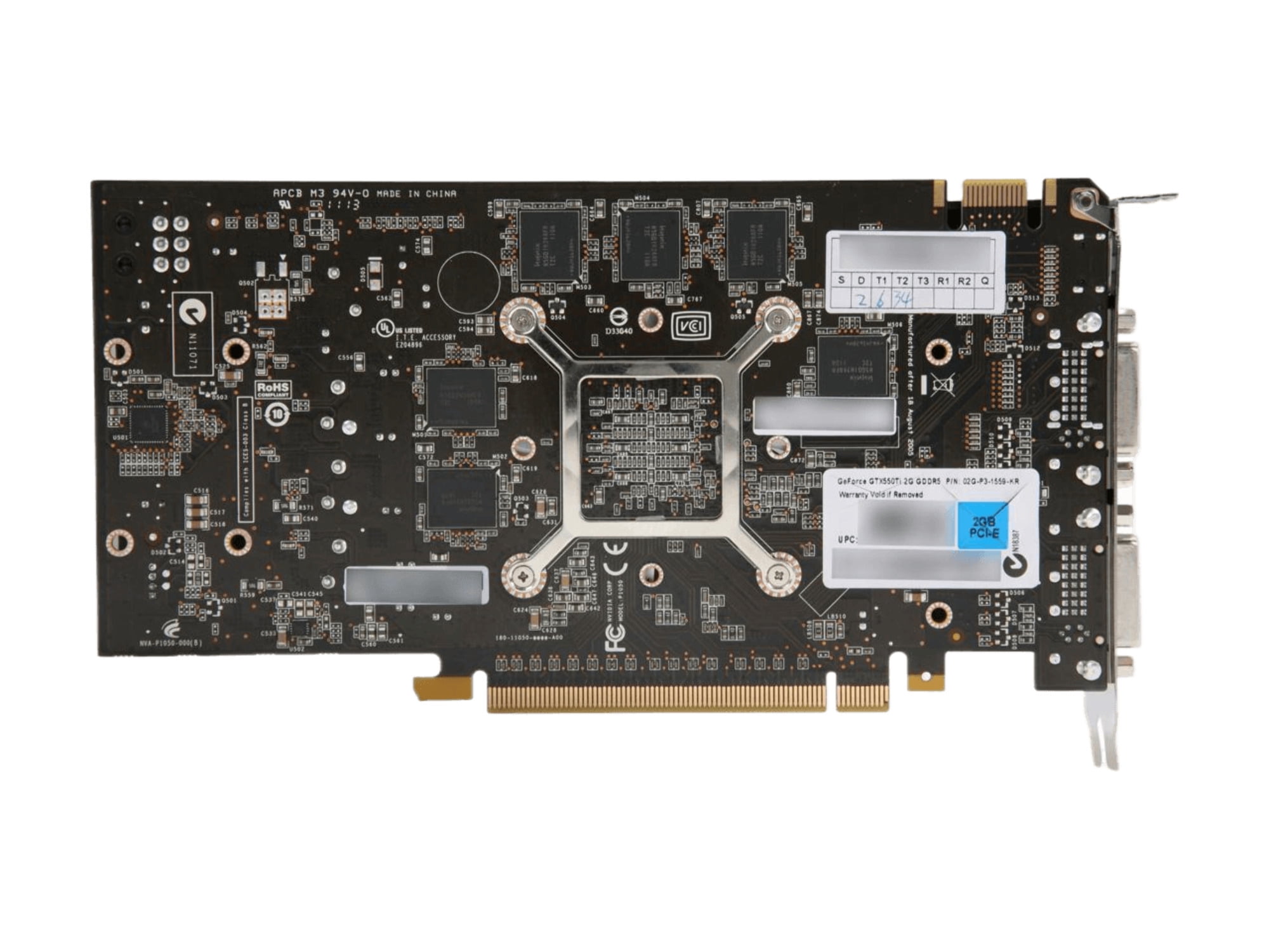 EVGA NVIDIA GeForce GTX 550 Ti Graphic Card, 1 GB GDDR5
