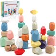 thumbnail image 1 of Juguetes Montessori FunnyB&G de Stacking Rocks, 36 unidades para más de 3 años, 1 of 6