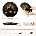 thumbnail image 2 of BZSMCE Mats for Pots,Pans Place Black Pumpkin Simple Style Pattern Pot Mats, 2 of 6