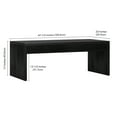 thumbnail image 2 of Evelyn&Zoe Lawrence 48" Wide Rectangular Coffee Table, Black Grain, 2 of 8