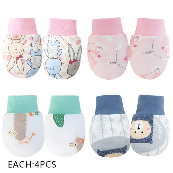 TELOLY 16Pcs Baby Mittens,Suitable for All Seasons Baby Mittens Newborn,Anti-Allergy Design Newborn Mittens No Scratch,Style1