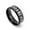 Black, variant on Titanium Steel Ring Featuring European American Style Round Band Polished Finish Hypoallergenic Comfort Fit Bulk