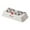 A, variant on TIELUTT Stainless Steel Double Bowl Cat Food Dish Pet Bowl Durable Easy Clean Ideal Kennel Water Bowl Metal 3 Bowl Dog Feeder Elevated Slow Feeder Dog Bowls Small Ceramic Food Bowl Mat Small Dog Eati