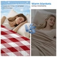 thumbnail image 2 of Farmhouse Buffalo Plaid Cooling Blanket, Lightweight Breathable Summer Throw Blanket with Double Sided Cold Effect, Red White Checkered Picnic Beach Blankets Bed Sheet for Hot Sleepers 60"x80", 2 of 8