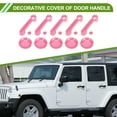 thumbnail image 2 of Cubierta de manija de puerta Unique Bargains para Jeep Wrangler JK JKU 2007-2018, cubierta de manija de portón trasero, juego de guardas de receso, decoración exterior, trim de ABS, 1 juego, rosa, 2 of 6