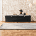thumbnail image 3 of Cottinch Floorstanding Accent Cabinet,Metal Storage Cabinets with 2 Doors for Living Room Bedroom,Black, 3 of 8