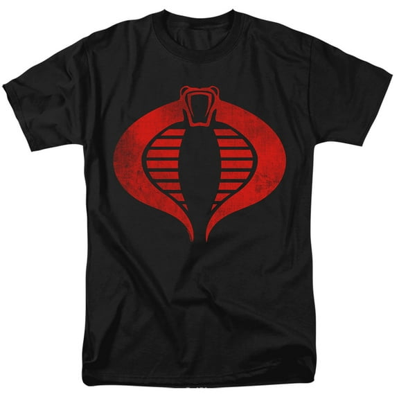 G.I. Joe Cobra Logo Unisex Adult T Shirt, Black, 2X-Large