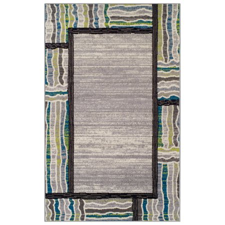 Superior Gem Border Collection with 6mm Pile and Jute Backing, Moisture Resistant and Anti-Static Indoor Area Rug