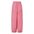 thumbnail image 1 of Jumpingount Pantalones hasta la pantorrilla para mujer, pantalones Vintage de verano para mujer, bombachos holgados para chica, deportes, trabajo, Prendas para la parte inferior del cuerpo Rojo XXL, 1 of 6