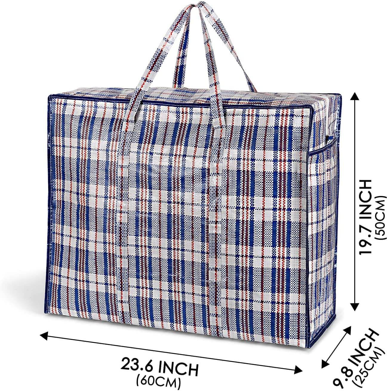 Extra-Large, 20Wx10Dx36H, Blue, Shopping Bags