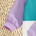 thumbnail image 6 of Zanarzt Baby Outfits Girl Toddler Baby Girl Spring Outfit Patchwork Long Sleeve Sweatshirt Pants Newborn Purple,12-18 Months, 6 of 7