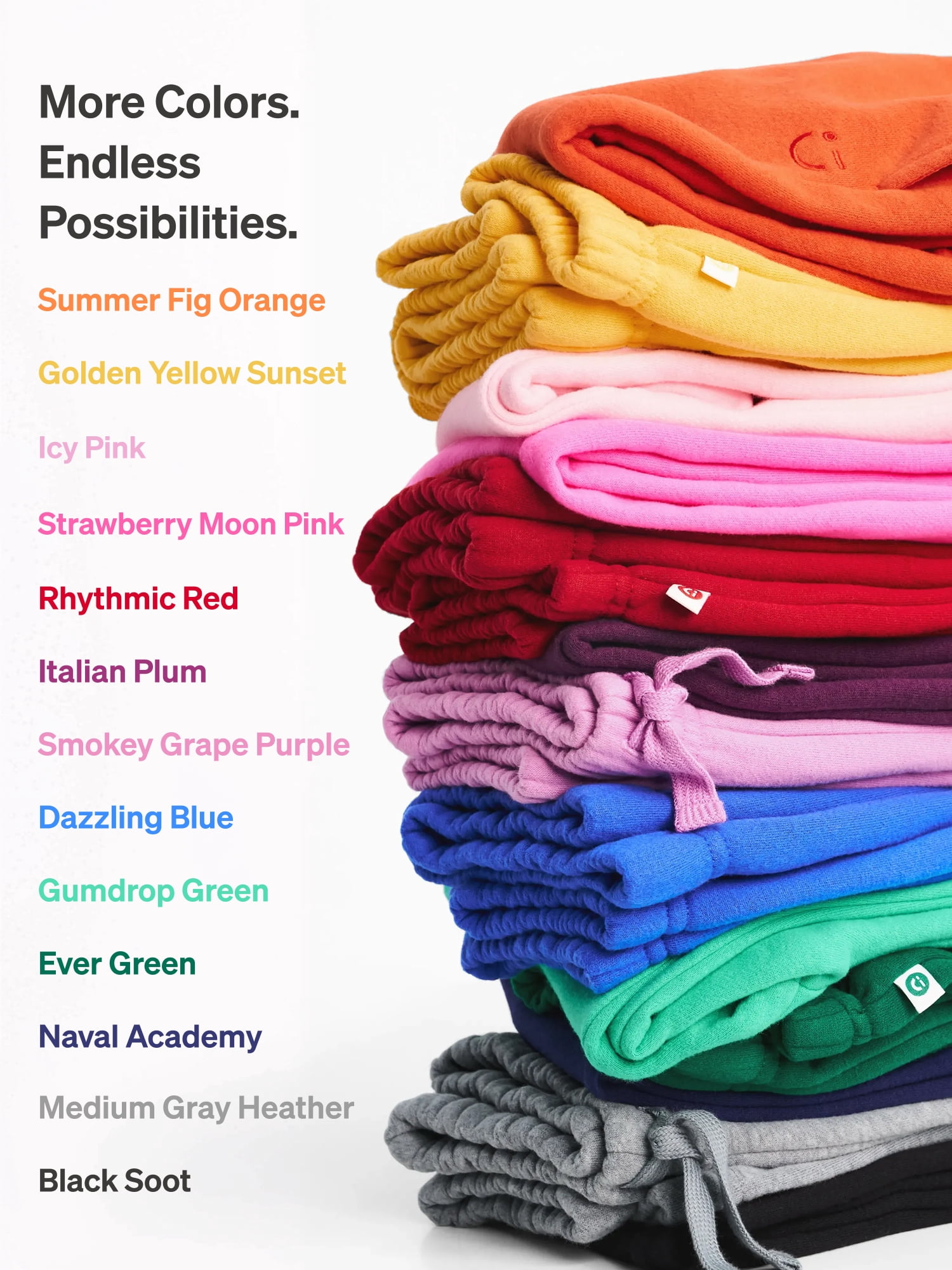 Color Mix by Garanimals Kids Fleece Sweatpants, Sizes 6–16