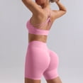 thumbnail image 7 of GILIGEGE Workout Sets Two Piece Outfits for Women Tank Top Matching High Waist Booty Lifting Shorts Seamless Yoga Outfits Lounge Matching Sets Fitness Clothes Tracksuit Gym Active Wear Outfits Pink, 7 of 7