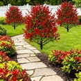 thumbnail image 5 of Yakvarog 17 Inch Spring Artificial Ferns for Outdoors with Ground Stake, Realistic Fake Ferns for Outdoor Planter, Large Fake Fern Artificial Plants Porch Patio Garden Decor, 5 of 6