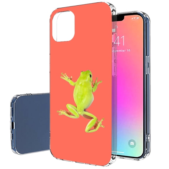 TalkingCase Slim Case for Apple iPhone 13 Pro, Slim Thin Gel Tpu Cover, Frog Photo Print, Light Weight, Flexible, Soft, Anti-Scratch, Printed in USA