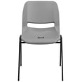 thumbnail image 4 of Bowery Hill Ergonomic Shell Stacking Chair in Gray, 4 of 9