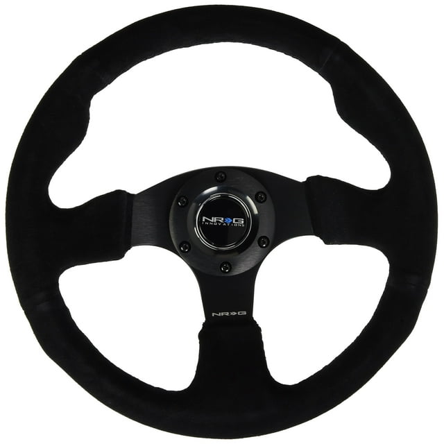 NRG Innovations RST-012S 320mm Race Style Suede聽 Steering Wheel聽with Black stitch