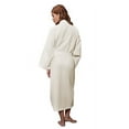 thumbnail image 2 of Turquaz Linen Lightweight Long Waffle Kimono Unisex Spa Robe (Small/Medium, Beige), 2 of 2