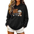 thumbnail image 2 of Molidfa Womens Scary Movies Hoodie Retro Graphic Oversized Halloween Pullover Top, 2 of 5