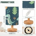 thumbnail image 3 of Dinosaurs Cartoon Bedside Table Lamp LED Warm Lights with USB Charging Port Retro Cylinder Desk Lamps, 3 of 7