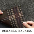 thumbnail image 6 of Brown and Red Checkered Pattern Washable Non Slip Indoor Door Mat, Decorative Entry Rug for Entrance, Bedroom, Kitchen, Bathroom, 16"x47", 6 of 6