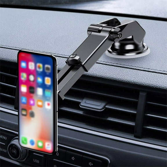 sruoe Cell Phone Car Mount Universal Cell Phone Stand Mount for Dashboard & Windshield & Air Vent Car Accessories for iPhone, Samsung Galaxy, Google Pixel, GPS, Mini Tablet