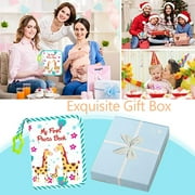 Cadorn Soft Cloth Baby Photo Album - DIY Memory Book for Infant & Toddler Milestones, Cute Baby Shower Gift