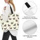 thumbnail image 3 of Balery Funny Chicken Bolsa Tote Estilo Estético con Cremalleras, Bolsa de Hombro, Bolsa de Compras Grande y Plegable, 3 of 8