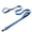 blue, variant on Dog Leash, Soft Dual Grip, Traffic Control Handle, Auto Lock Swivel Hook, Reflective Nylon Walking Lead for Small Medium Large Dogs