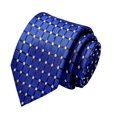 thumbnail image 2 of Honrane Business Tie Adjustable Firm Stitching Embroidery Lightweight Groom Tie Decorative Striped Wedding Tie Party Tie 2023 New, 2 of 2