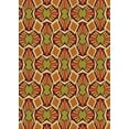 thumbnail image 1 of Ahgly Company Indoor Rectangle Patterned Saffron Red Novelty Area Rugs, 2' x 5', 1 of 6