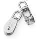 thumbnail image 4 of Cuerda De Alambre De Acero Inoxidable Bloque De Polea De Grúa Gancho Giratorio De Grúa Polea Única Gancho Giratorio De Grúa De Elevación De Plata，5 Uds M25 304 Yuarrent TO004102-00, 4 of 7