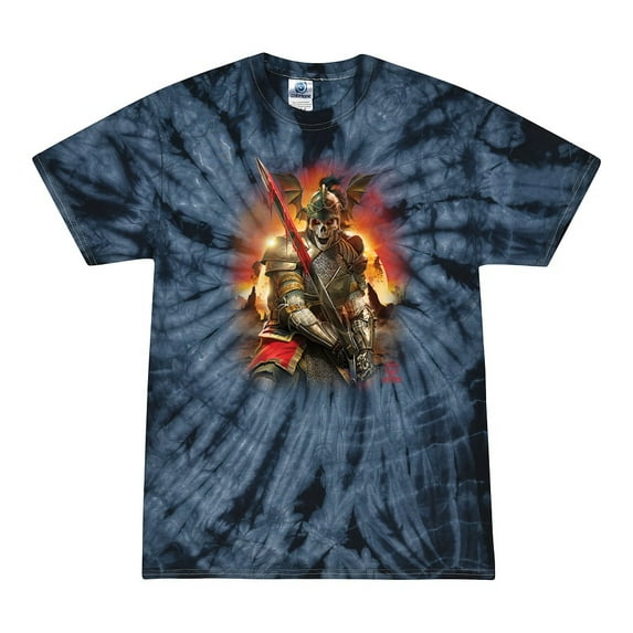Wild Bobby, Undead Dark Knight, Pop Culture, Tie-Dye Tees, Spiral Navy, Small