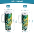 thumbnail image 6 of Yayeee 30oz Stainless Steel Tumbler with Straw and Handle Double-Wall Insulated Travel Water Bottle, Colorful Plants, 6 of 8