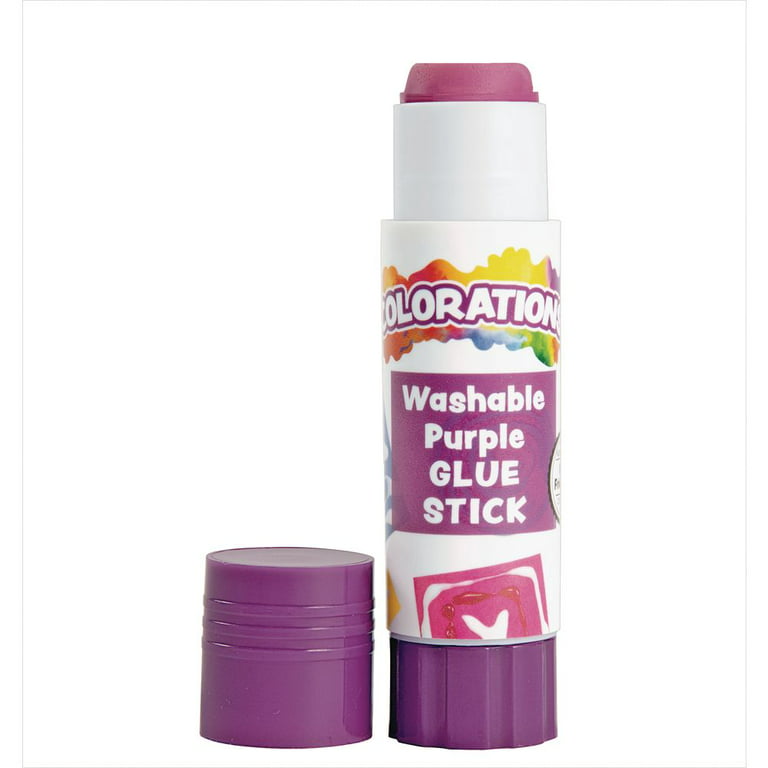 Colorations Best-Value Washable Glue Sticks Small 32 oz Set of 12 in Tray Item Sgstray
