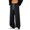 Black, variant on Corduroy Baggy Jogging Pants for Men Wide Leg Drawstring Elastic High Waist Bottoms Relaxed Fit Streetwear Casual Trousers