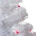thumbnail image 2 of Northlight Pre-Lit Pine Slim Artificial Christmas Tree - 2' - White - Pink Lights, 2 of 6