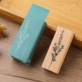 thumbnail image 5 of 1pc, Vintage Flower and Grass Collection Stamp Set for DIY Crafts and Scrapbooking - Wooden Rubber Stamps for Unique and Personalized Designs, 5 of 5