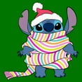 thumbnail image 2 of Men's Lilo & Stitch Wrapped in Scarf Graphic Tee Kelly Green Medium, 2 of 5