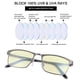 thumbnail image 2 of Gafas para Hombre YIMI Antiluz Azul para Computadora y Gaming, Montura Metálica con Protección Anti-fatiga Visual, Lentes Transparentes (Protección para Gaming), 2 of 7
