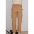 thumbnail image 4 of Mens Casual Baggy Cargo Pants Stretchy Sweatpants Loose Fit Drawstring Hiking Workout Joggers With Multi Pockets, 4 of 6