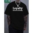 thumbnail image 1 of monogram print, boutique thickened T-shirt, men's fashion casual T-shirt, short-sleeved crewneck T-shirt, 1 of 5